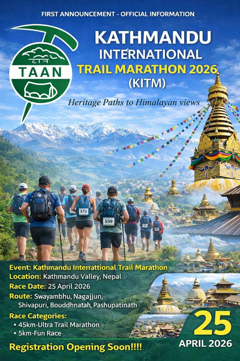 Kathmandu International Trail Marathon 2028